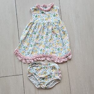 Magnetic Me Pink and Yellow Floral Diaper Cover Set